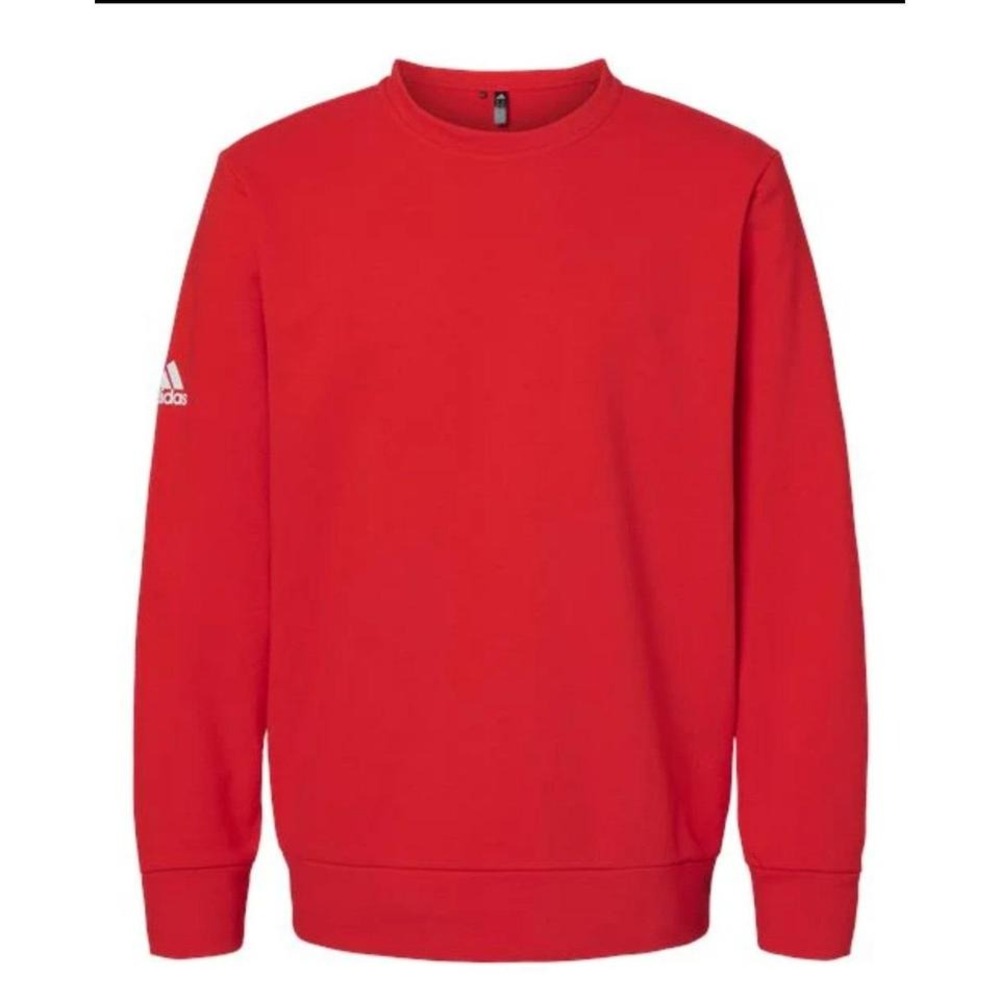 NEW Adidas Golf Fleece Crewneck Sweatshirt Men's M Medium Red NWT